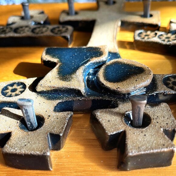 VTG Artisan Handmade Stoneware Pottery Last Supper Award Winning Religious Décor - Picture 13 of 16